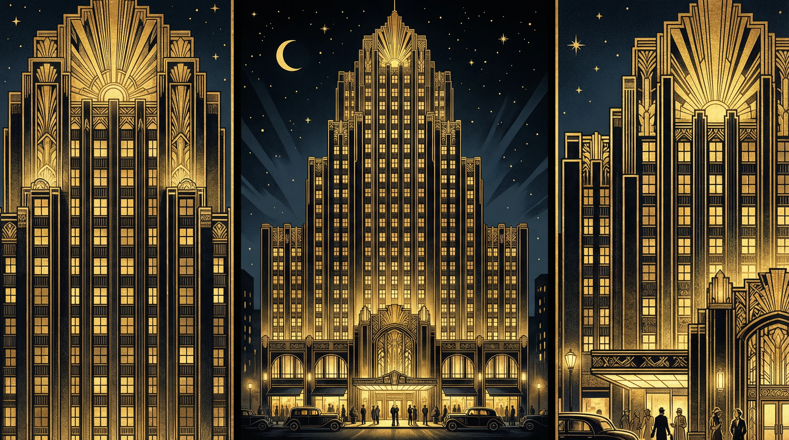 Art Deco风格纽约建筑 - 体现 乐游棋牌leg 的奢华美学